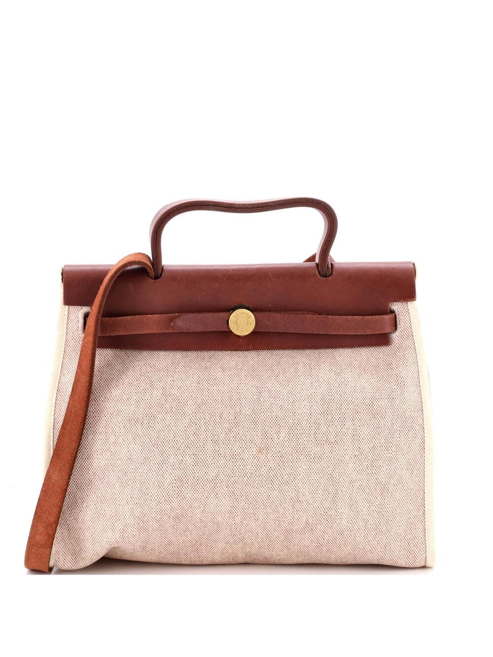 Hermes Herbag Toile And Leather Pm #364827H20B